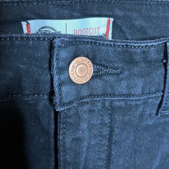 Dickies Black Bootcut Jeans Size 8 - Picture 2 of 9